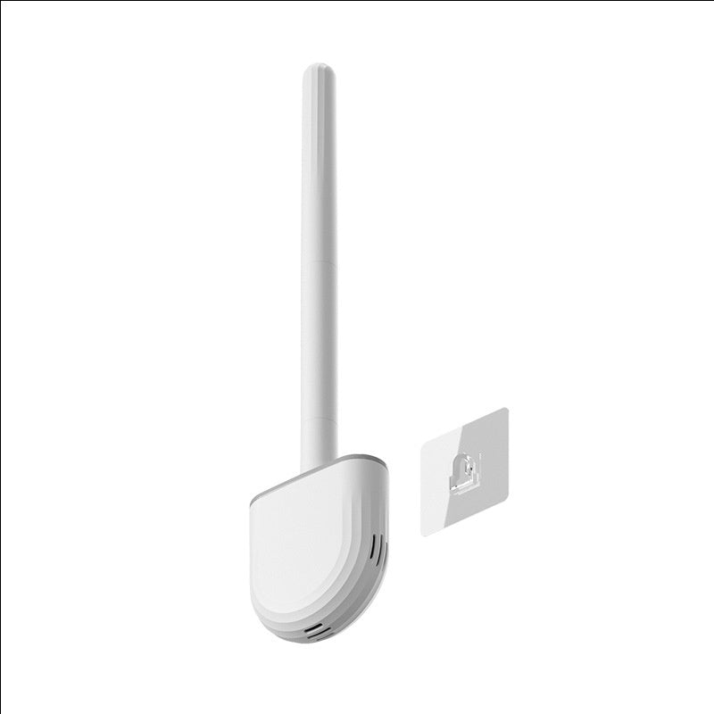 Wall-Mount Silicone Toilet Brush – Draining Holder — product photo 2