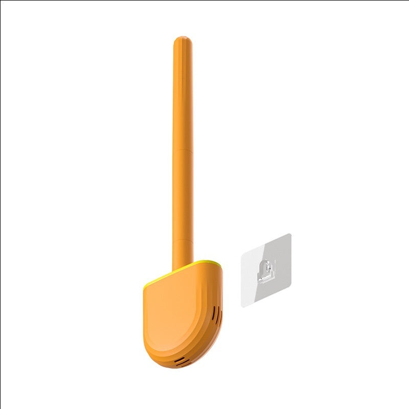 Wall-Mount Silicone Toilet Brush – Draining Holder — product photo 7