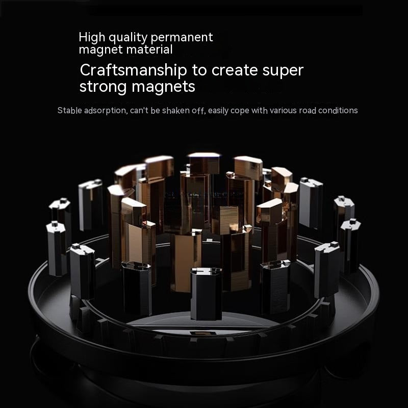Magnetic Car Phone Mount – Fold-Flat Dashboard Hold