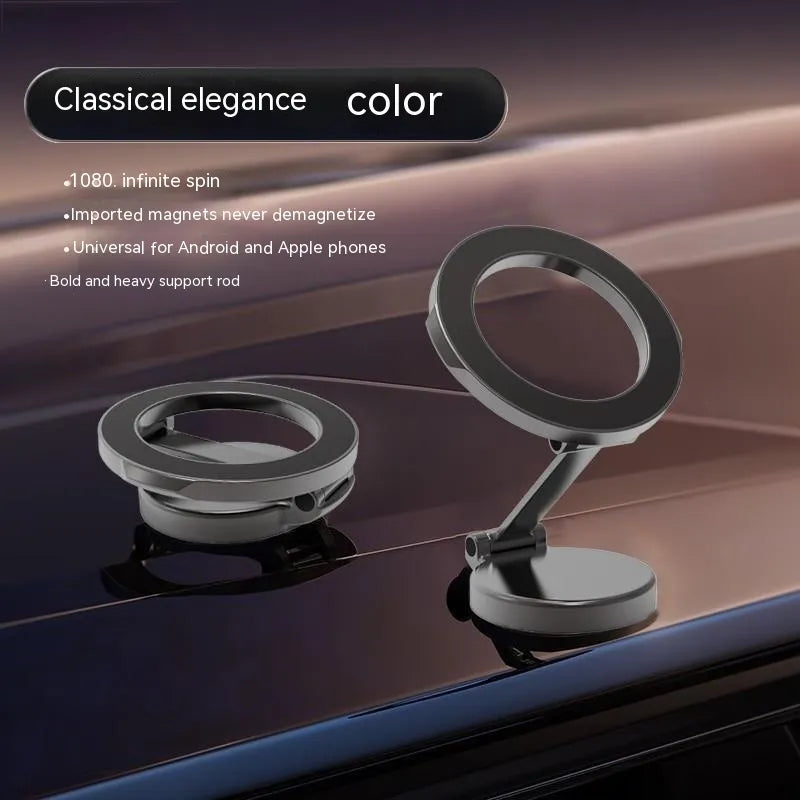 Magnetic Car Phone Mount – Fold-Flat Dashboard Hold