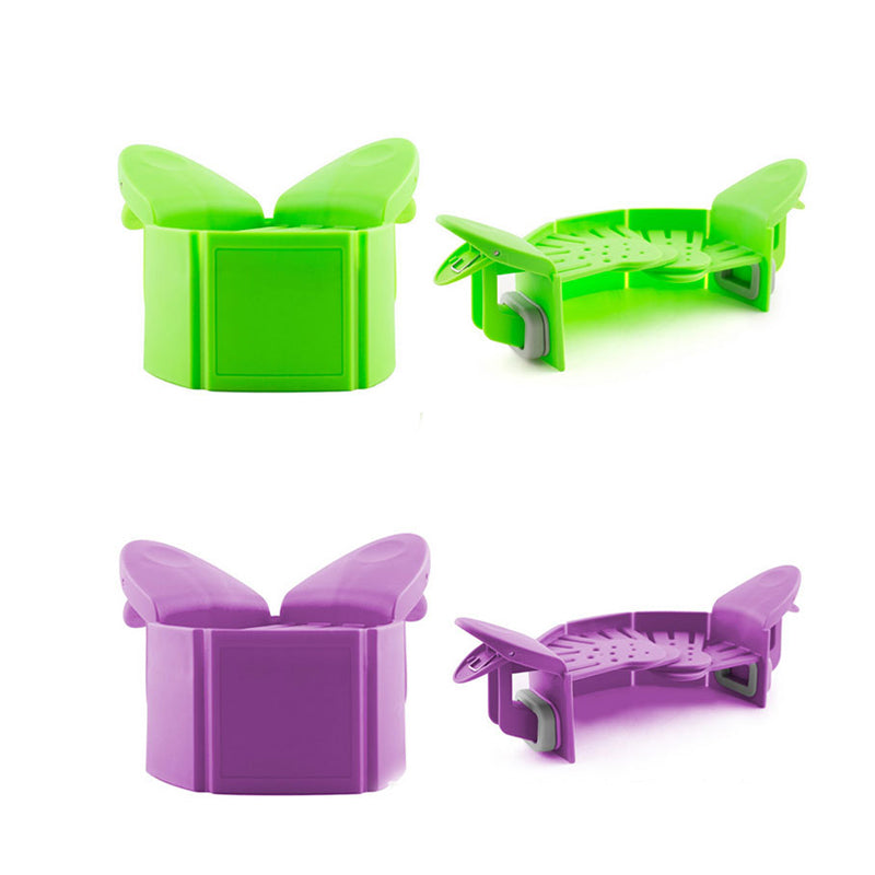 Clip-On Pot Strainer – One-Hand Pasta Drain — product photo 3