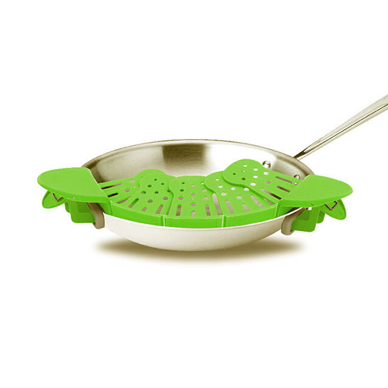 Clip-On Pot Strainer – One-Hand Pasta Drain — product photo 8