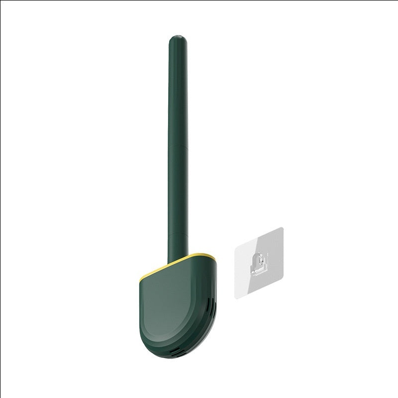 Wall-Mount Silicone Toilet Brush – Draining Holder — product photo 5