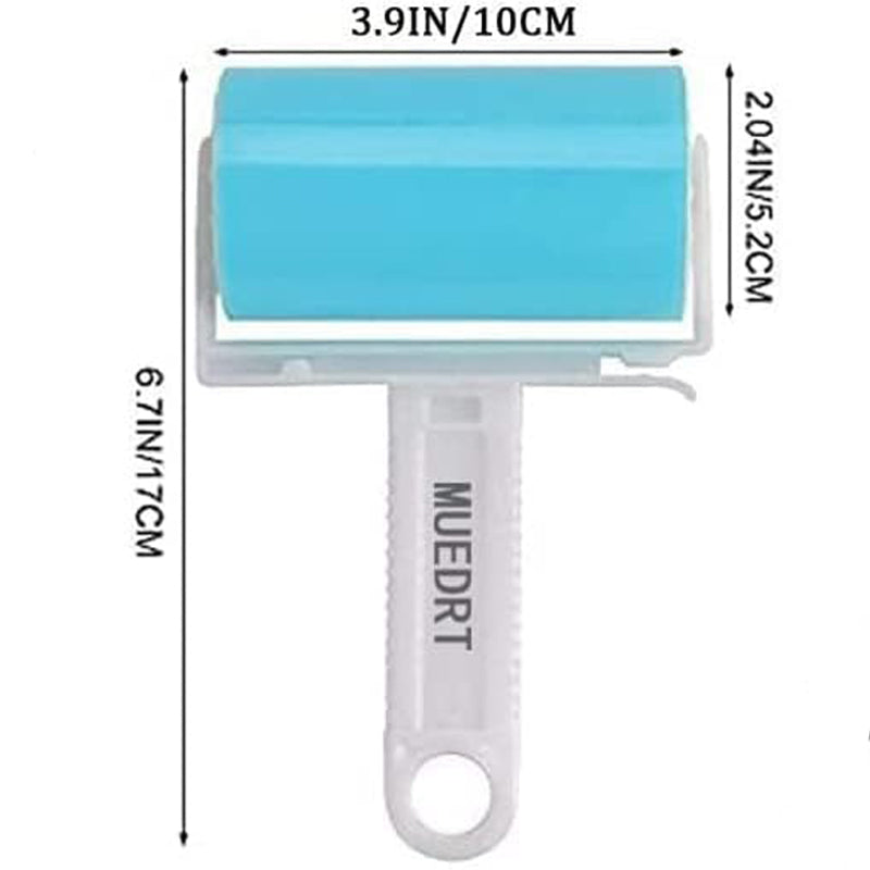 Reusable pet hair remover roller for couches and clothes
