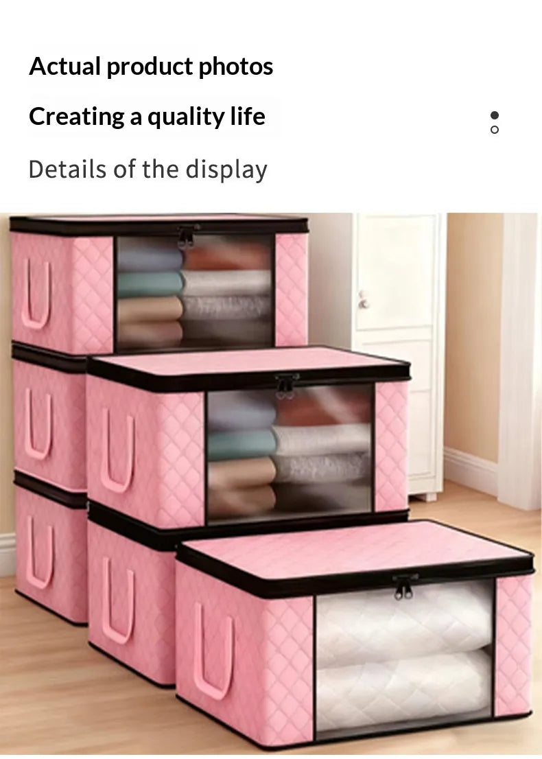 Foldable Storage Box – Clear Window, Zips Flat
