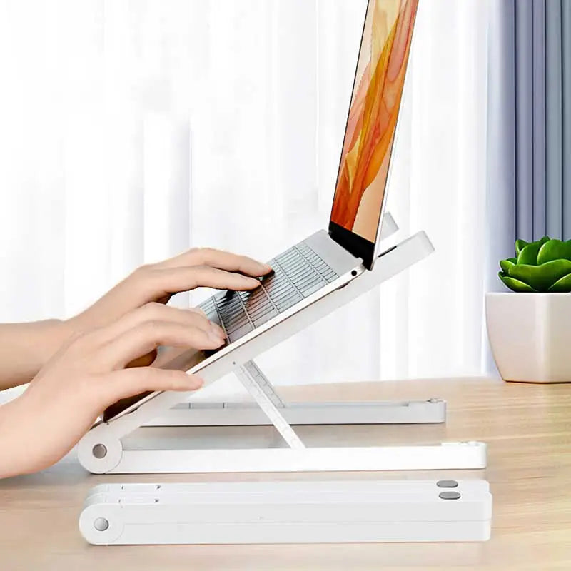 Folding Laptop Stand – Raise Your Screen, Pack Flat