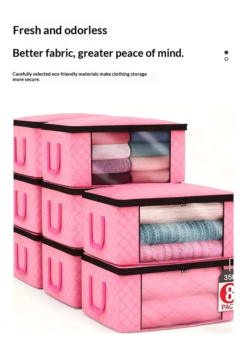 Foldable Storage Box – Clear Window, Zips Flat