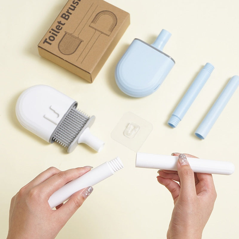 Wall-Mount Silicone Toilet Brush – Draining Holder — product photo 9