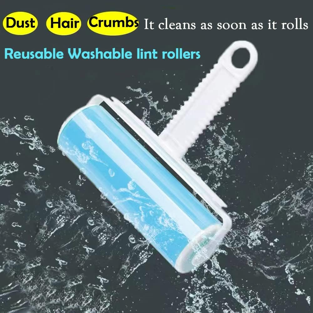 Reusable pet hair remover roller for couches and clothes