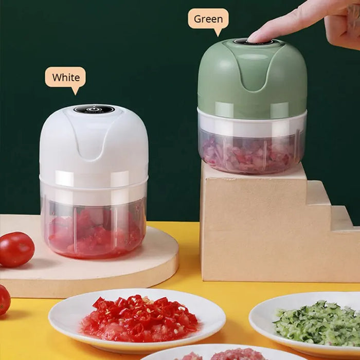 Mini Garlic & Veggie Chopper – One-Press Prep